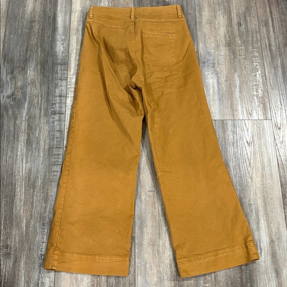 Marine Layer Bridget Wide Leg Pant in Mustard Yellow size 2 - Picture 4 of 6